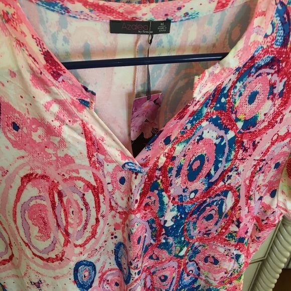 Colorful v-neck tunic - Picture 3 of 4